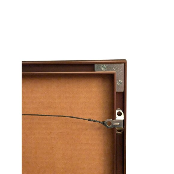 Faulkner Watercolor Painting Of Adobe Pueblo Scene In Copper Frame - Picture 15 of 16